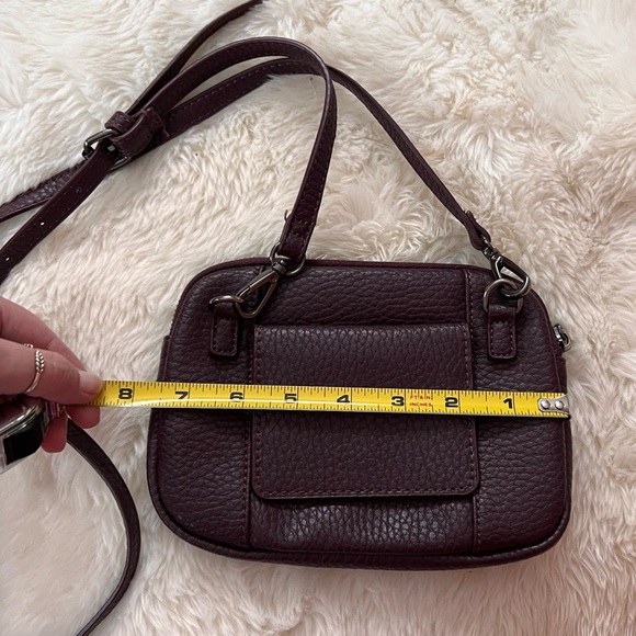 CoLab Crossbody Bag Dark Eggplant Wallet Card Holder Vegan Leather - Picture 5 of 7
